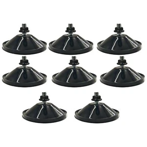 Blcak 8 Pcs Strong Thickened Sucker Suction Cup Clear PVC Sucker Pads with M6... - Picture 1 of 4