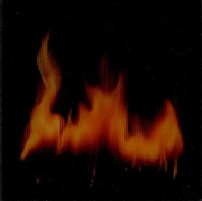 Roaring Flickering Fire Fireplace Moving Flames Motion Lenticular 2 1/4 x 2 1/4 - Image 1 of 2