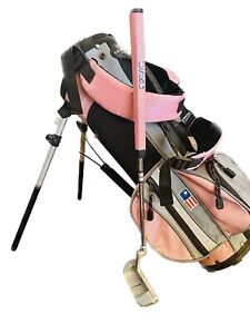 US Kids Golf Ultralight 39-27  Pink BAG With PUTTER 508 and Balls