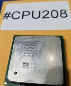 CPU208 - Intel® Celeron® D Processor 325 256K Cache 2.53 GHz, 533 MHz FSB SL7ND - Picture 1 of 1