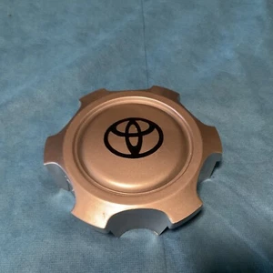 TOYOTA 4-Runner Silver w/Black Logo Wheel Rim Snap-In Hub Center Cap TY-035 - Picture 1 of 6