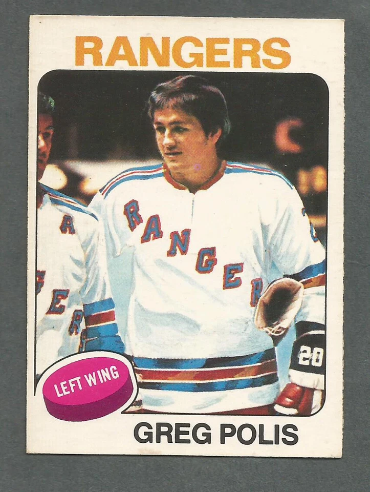 1975-76 OPC O-Pee-Chee Hockey Greg Polis #201 New York Rangers NM/MT *4 - Image 1 of 1