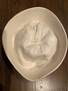 Vintage US NAVY SAILOR UNIFORM PT DIXIE CUP BUCKET COTTON HAT White CAP 6.5 - Picture 1 of 8