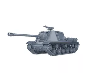 WWII SOVIET USSR - ISU-122 HEAVY SPG - 1/48 1/56 1/72 1/87 1/100 3D PRINTED - Bild 1 von 5