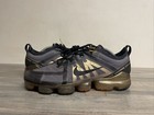 Nike Air Vapormax 2019 Running Shoe Black Metallic Gold AR6631-002 Men Size 11.5