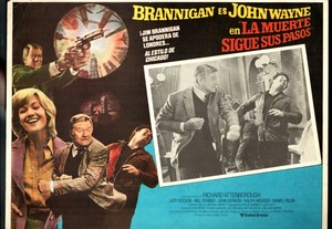 Brannigan 12.5"x17" Mexican Lobby Card John Wayne Judy Geeson Crime