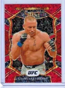 2021 Panini Select Georges St-Pierre Concourse Red Disco Prizm #'ed 075/199 #14 - Picture 1 of 1