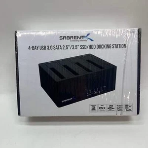 New Sabrent DS-U3B4 4-Bay USB 3.0 SATA 2.5"/3.5" SSD/HDD Docking Station - Afbeelding 1 van 6