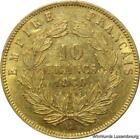 EE0261 Rare France 10 Francs Napoléon III 1860 A Paris Main Or Gold AU