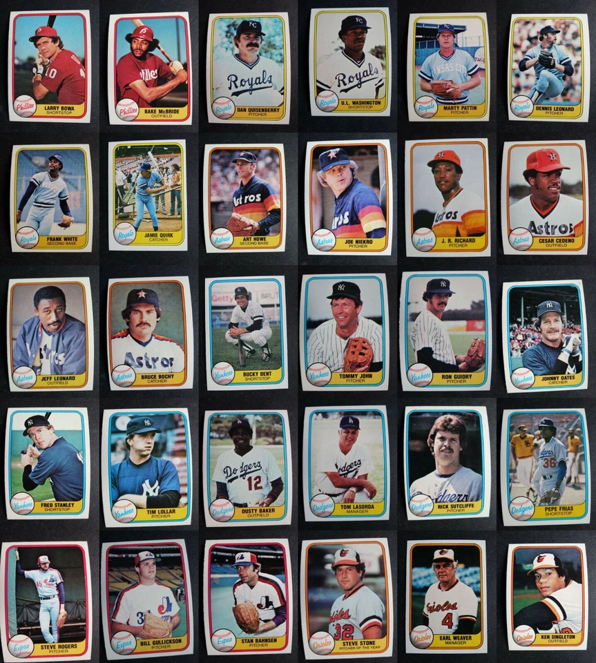 1981 Fleer Baseball Cards Complete Your Set You U Pick From List 1-220 - Image 1 of 1