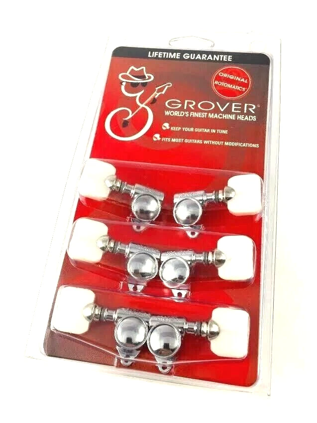 Grover Nickel/Pearloid "Milk Bottle" Rotomatic Tuners for Gibson® Guitar 103N - Image 1 of 1