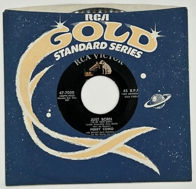 Perry Como-Just Born/Ivy Rose    New & Unplayed 45 MINT (M) +Jukebox Strip - Image 1 of 4