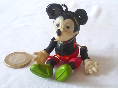 ANCIEN PETIT MICKEY ARTICULÉ À SUSPENDRE EN CELLULOÏD - Photo 1/4