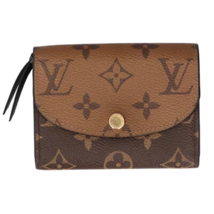 LOUIS VUITTON Portomone Rosary M82333 Monogram reverse Women Brown USED - Picture 1 of 7