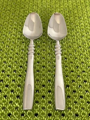 Configurações gourmet GON11 aço inoxidável 2 colheres de sopa/oval talheres brilhantes 8 1/8" - Imagem 1 de 4