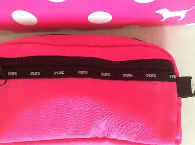 PINK VICTORIA'S SECRET COSMETICS ZIP UP BAG BNWT WITH VICTORIA'S SECRET SHOP BAG - Image 1 of 4
