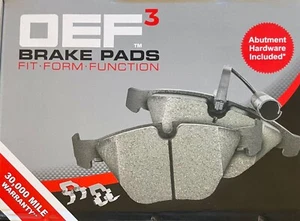 683725 OEF3 Brake Pads Fit Form Function 30,000 Mile Warranty - Foto 1 di 5