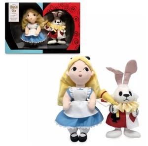 "Juego de Peluche de 12" Disney D23 Alicia y Conejo Blanco Alicia en el País de las Maravillas de Mary Blair" - Imagen 1 de 11