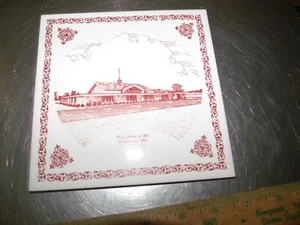 Vtg Bellefontain ohio 100 years church of god Tile Wall Hanging soviner - Picture 1 of 4