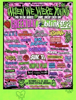 4 When We Were Young (WWWY) ‘23 Tickets. (2) for Sat. 10/21 & (2) for Sun. 10/22 - Image 1 of 3