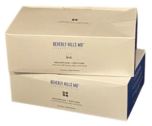 TWO Beverly Hills MD Resurface+Restore Youth Revealing Sys. 30 Day Treatment x 2 - Picture 1 of 4
