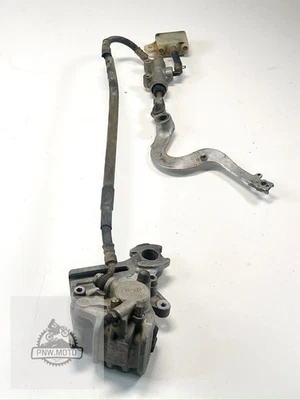 Kawasaki KX125 KX 125 1989-1992 OEM CILINDRO MAESTRO DE FRENO TRASERO CONJUNTO DE RESOVOIR Foto 1 de 4