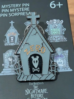 Pin esmaltado Loungefly Pesadilla antes de Navidad lápida GITD - cero Foto 1 de 4