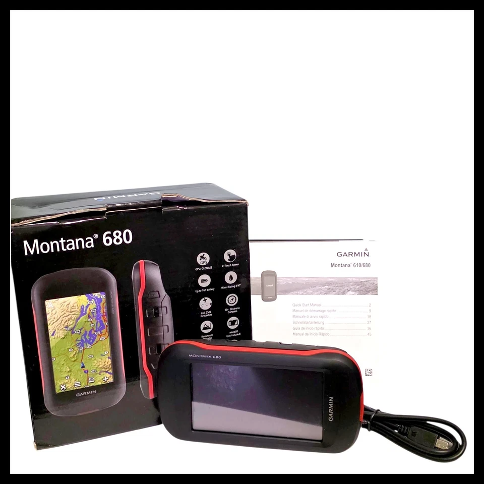 Garmin Montana 680 4 inch Touchscreen GPS Receiver - Black - Image 1 of 4
