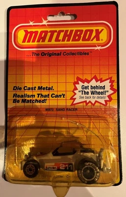 Matchbox Sand Racer MB72 Blanco NUEVO en BP MACAO 1983 Foto 1 de 4