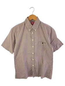 A Bathing Ape S Cotton Union Jack Check Shirt Brown - Picture 1 of 6