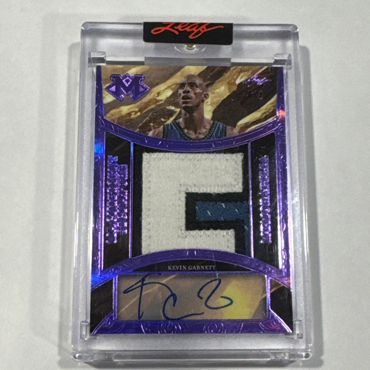 Kevin Garnett Original Autographed Basketball Trading Cards