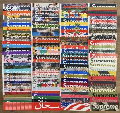 Supreme Box Logo Stickers & Magazine Sticker Sheets (2000 - 2025)