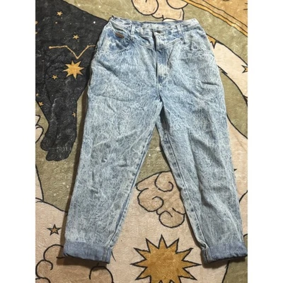 Vintage PS Gitano Acid Wash Mom Jeans High Waist Tapered Leg Denim Pants - Image 1 of 3