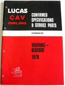 Lucas Vauxhall Bedford 1970 CCE904/70 Elektrik Ausrüstung & Ersatzteile - Bild 1 von 4