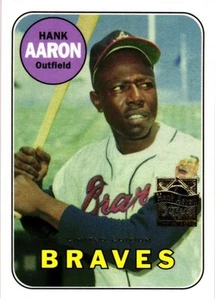 2000 Topps LIMITED EDITION TIFFANY Hank Aaron Reprint (#16 of 23) 1969 - Picture 1 of 2