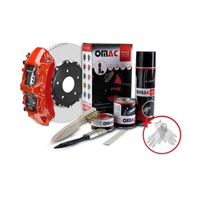 OMAC Brake Caliper Epoxy Based Car Paint Kit Texas Red Glossy High-Temp - Image 1 of 4
