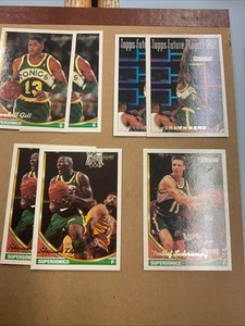 Tarjetas Topps Doradas (7) Topps Of Ex Seattle SuperSonics 1994 jugadores de baloncesto - Imagen 1 de 12