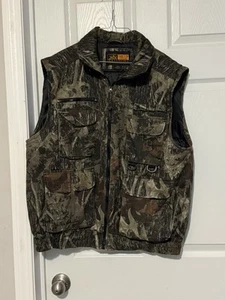 Chaleco camuflado Canyon Guide Outfitters para hombre grande con cremallera al aire libre caza talla grande - Imagen 1 de 6