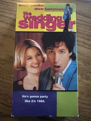 The Wedding Singer (VHS, 1998) Adam Sandler, Drew Barrymore, 1990's Comedy - Image 1 of 4