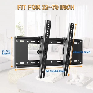 TV Bracket Wall Mount Tilt for 32 36 40 42 46 50 55 80 65 70INCH SONY LG Samsung - Picture 1 of 9