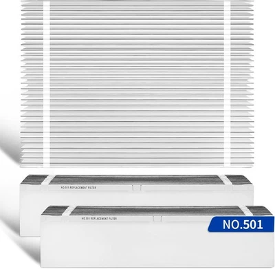 SENOWI (3 PACK) 501 Replacement MERV 15 Filter 16x25x6 for Aprilaire 5000 Purifier