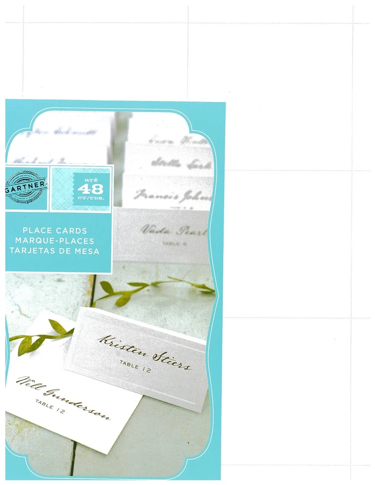 Tarjetas Gartner Studios Platino Blanco Plata Border Place, 48 unidades Envío GRATIS Foto 1 de 2