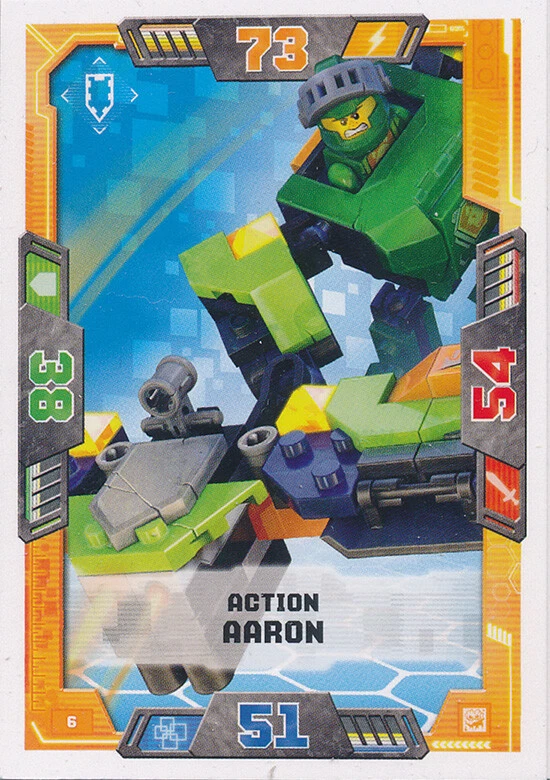 LEGO Nexo Knights Sammelkarten Serie 2 - 6 - Action Aaron - Helden - Bild 1 von 1