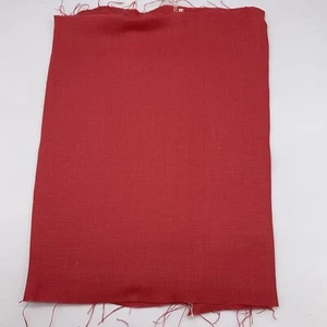 100% Irish Linen Fabric craft sample New Orange 151.13cm x 20cm approx KY - Picture 1 of 6