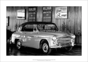 Hillman Minx Californian A3 Art Print – Mk VIII 1955 – 42 x 29 cm Poster - Picture 1 of 4