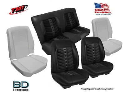 Kit de tapicería y espuma de asiento personalizado Sport VXR 1966 1967 Chevrolet Chevelle cupé Foto 1 de 4
