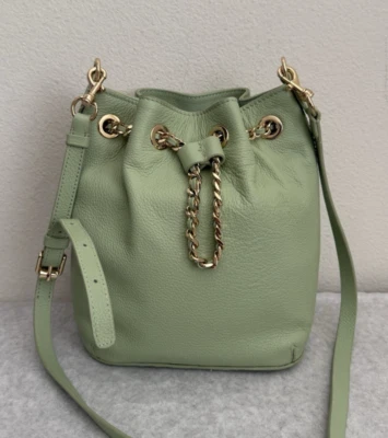 Новый с Ярлыками Rebecca Minkoff цепочка ведро кожаная сумка $298 в новом - Изображение 1 из 4