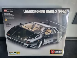 BBURAGO 7041 LAMBORGHINI DIABLO 1990 1:18 Metal Kit - SIGILLATO Scocca Grezza - Foto 1 di 10