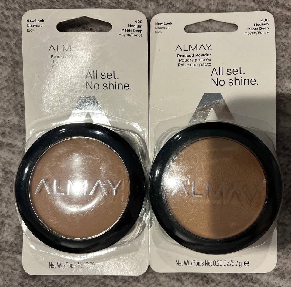 Almay Smart Shade Pressed Powder Medium Meets Deep 400 0.2 Oz