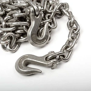 3/8" X 14' Heavy Duty Tow Chain Automotive Truck Towing 14ft Log Chain - Picture 1 of 1